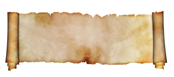 Прокрутка стародавнього пергаменту . — стокове фото