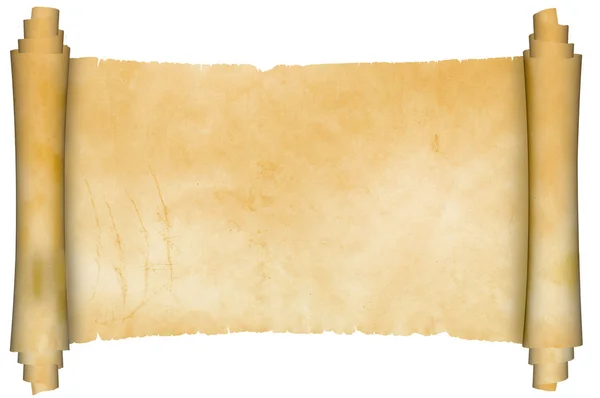 Antique parchment scroll. — Stock Photo, Image