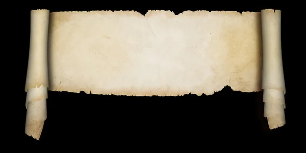 Средневековый пергаментный свиток . — стоковое фото