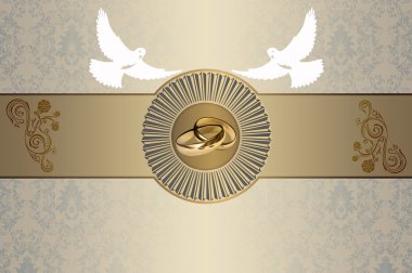 Düğün davetiyesi.