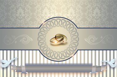 Düğün davetiyesi.