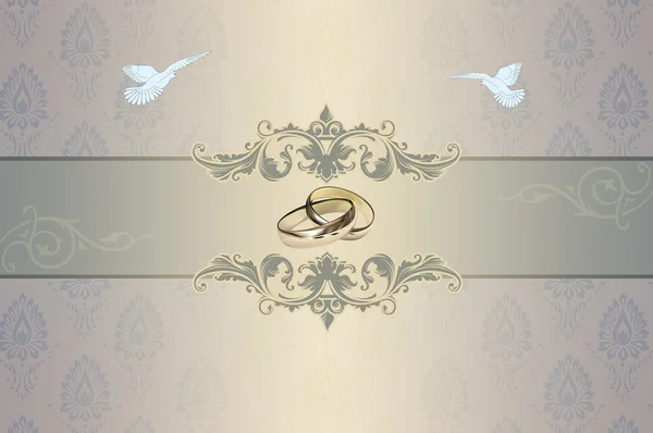 Wedding invitation template. — Stock Photo, Image