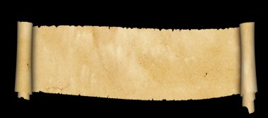Antique parchment scroll.