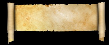 Parşömen antik kaydırma.