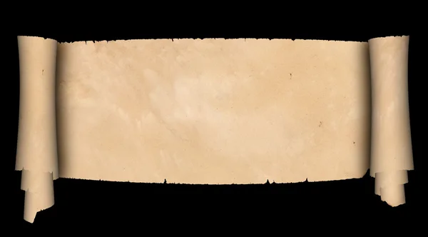 Древний пергаментный свиток . — стоковое фото