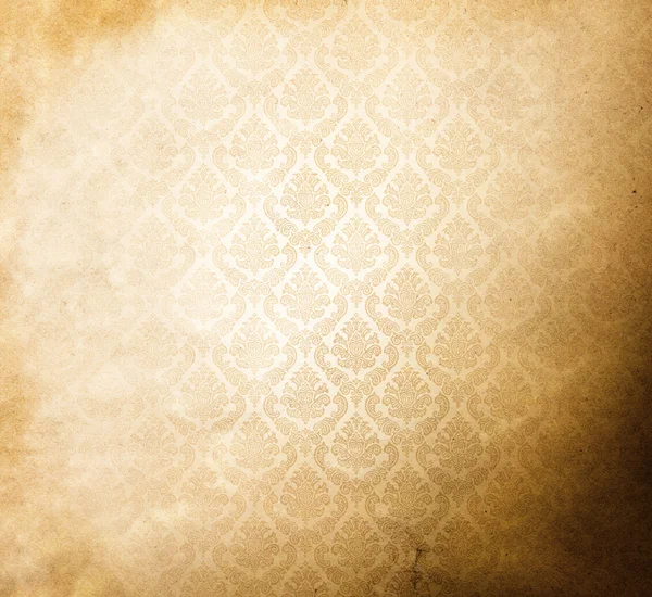 Špinavý papír s vintage vzory. — Stock fotografie