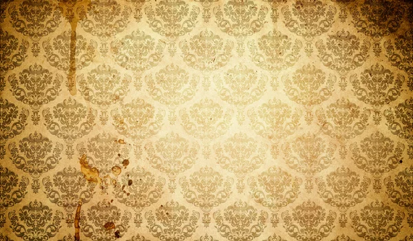 Grunge-Papier Hintergrund mit floralen Vintage-Mustern. — Stockfoto