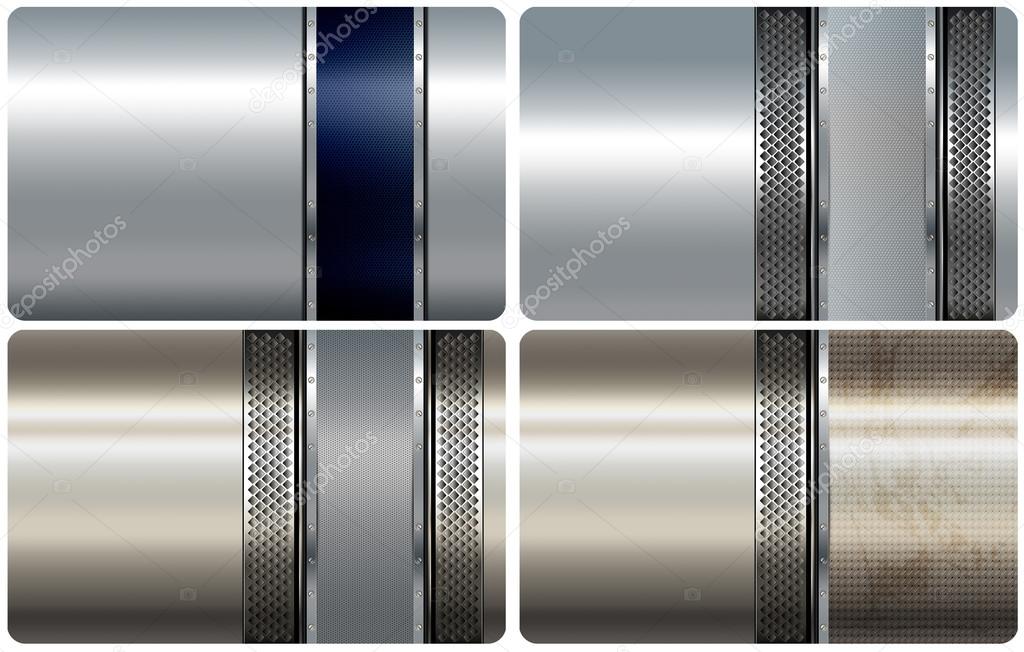 Abstract metal background collection.