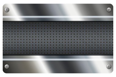 Kartvizit şablonu. Metal arka plan.