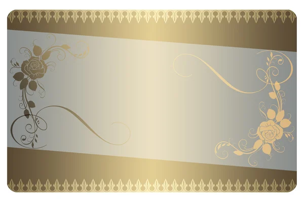Gold business or gift cards template. — Stock Photo, Image