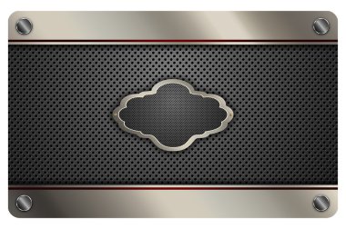 Kartvizit şablonu. Metal arka plan.