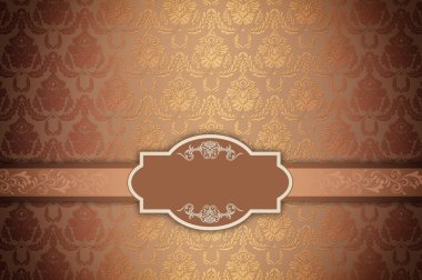 Vintage desenlerle dekoratif arka plan.