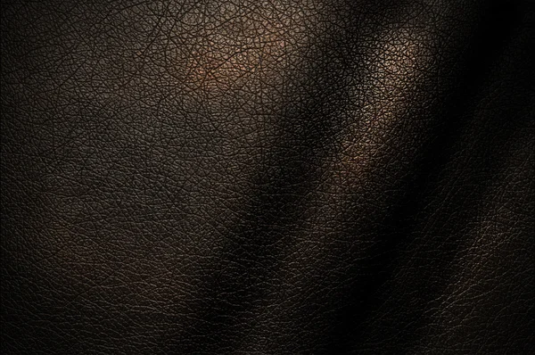 Mörka djupa bruna läder texture. — Stockfoto