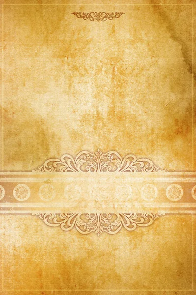 Old paper background with decorative patterns. — Stock Photo, Image