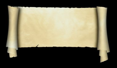 Antika parşömen kaydırma.