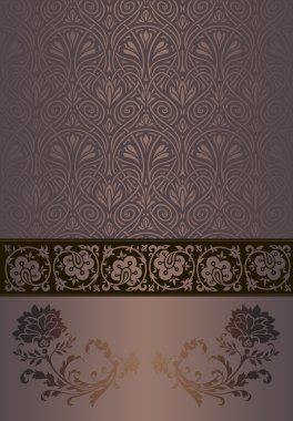 Dekoratif vintage arka planını çiçekler.