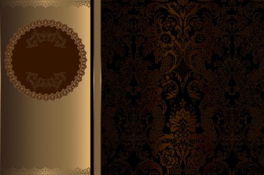 çerçeve ile dekoratif vintage artalanları.