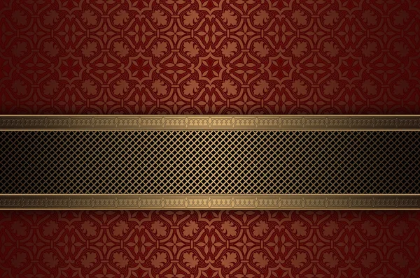 Decorative red and gold background. — Stock Fotó