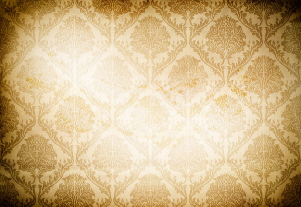 Старый бумажный фон с цветочными узорами
.