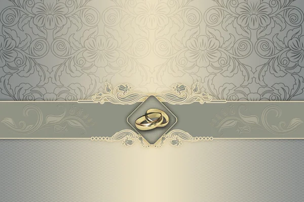 Wedding invitation template. — Stock Photo, Image