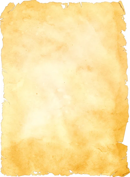 Торна старий пергамент на білому тлі . — стокове фото