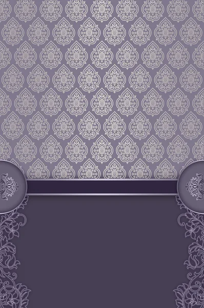 Decorative purple background with elegant ornament. — Stock Photo, Image