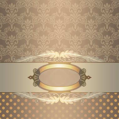 antika arka plan dekoratif çerçeve ile.