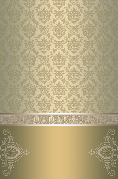 Vintage invitation card design.