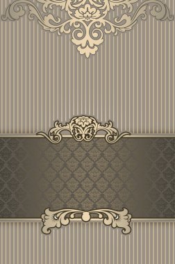 Zarif süsleme ile dekoratif arka plan.