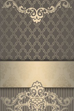 Zarif süsleme ile dekoratif arka plan.