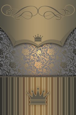 Vintage davetiye kartları tasarımı.