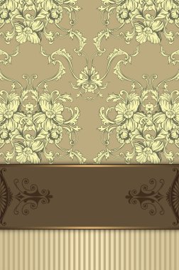 çiçek desenleri ile dekoratif arka plan.