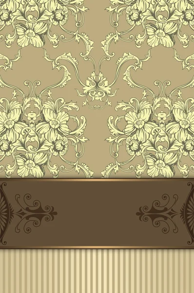 Decorative background with floral patterns. — Stock Photo, Image