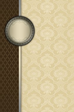 Zarif çerçeve ile dekoratif arka plan.