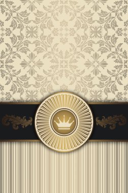 Zarif çerçeve ile antika arka plan.