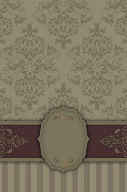 Zarif çerçeve ile dekoratif arka plan.