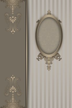 Zarif çerçeve ile antika arka plan.