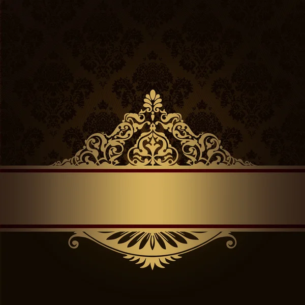 Винтажный фон с декоративной золотой каймой . — стоковое фото