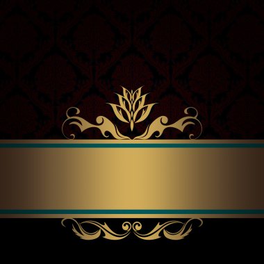 Dekoratif kenarlık ile antika arka plan.