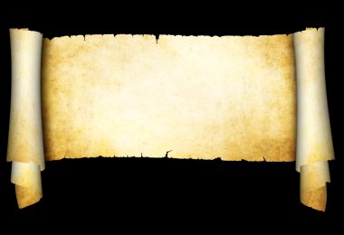 Antika parşömen kaydırma.