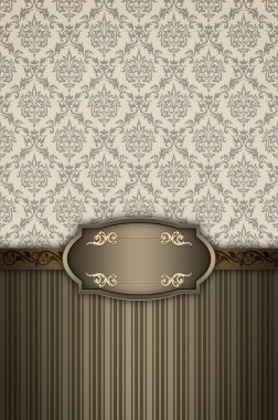 Vintage davetiye kartları tasarımı.