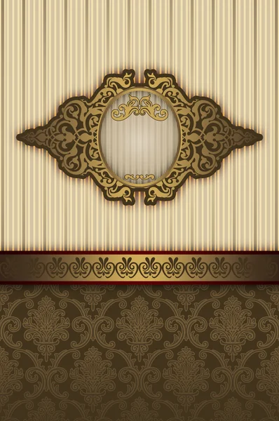 Vintage background with decorative frame. — Stock Photo, Image