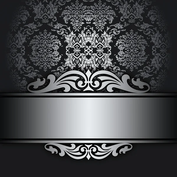 Svarta och vita dekorativa bakgrund. — Stockfoto