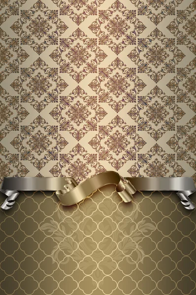 Decorative background with elegant ribbon. — Stock Photo, Image