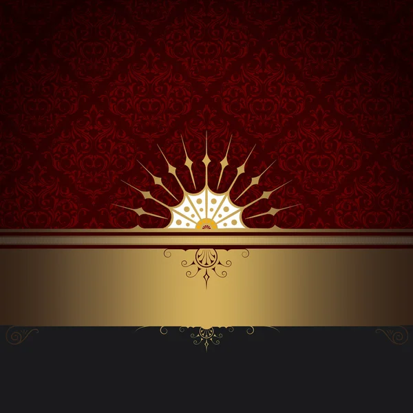 Fondo decorativo con borde dorado . — Foto de Stock