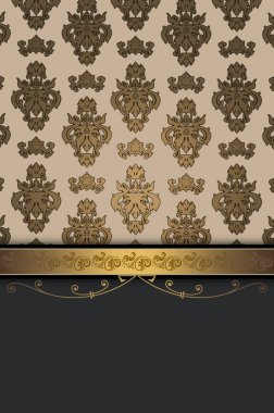 Zarif sınır abd süsleme ile dekoratif arka plan.