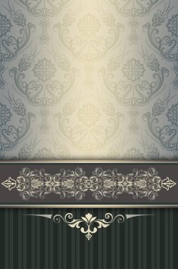 Zarif çiçek süsleme ile dekoratif arka plan.