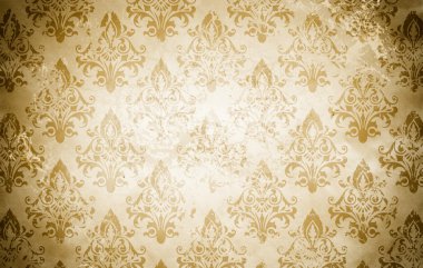 Eski moda desenleri ile eski kağıt arka plan.