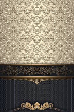 gold süsleme ile dekoratif arka plan.