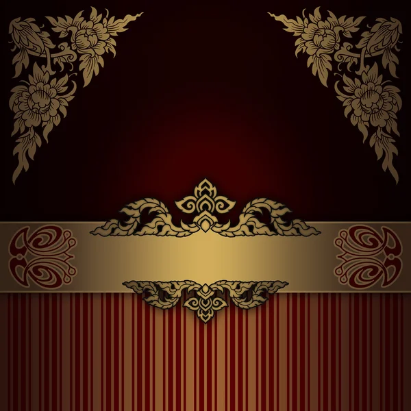 Red and gold vintage background with frame. Stock Photo by ©ke77kz 81627472